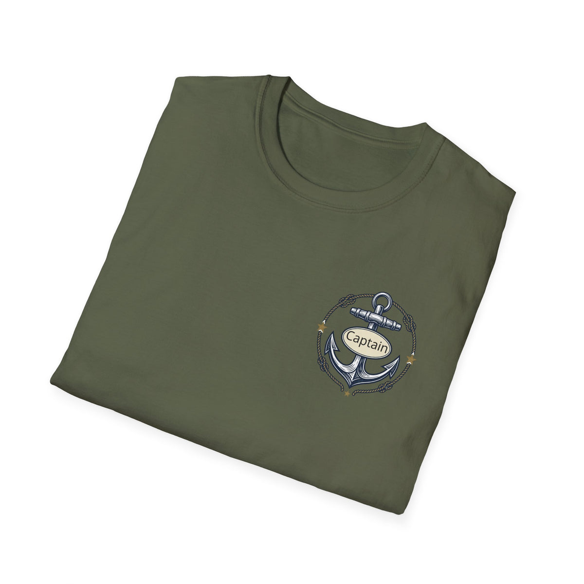 Sailing Captain Tee — Nautical Anchor Emblem T-Shirt