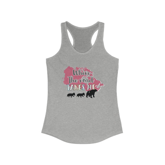 Where the road takes me women's tank top - The Snarky Pirate