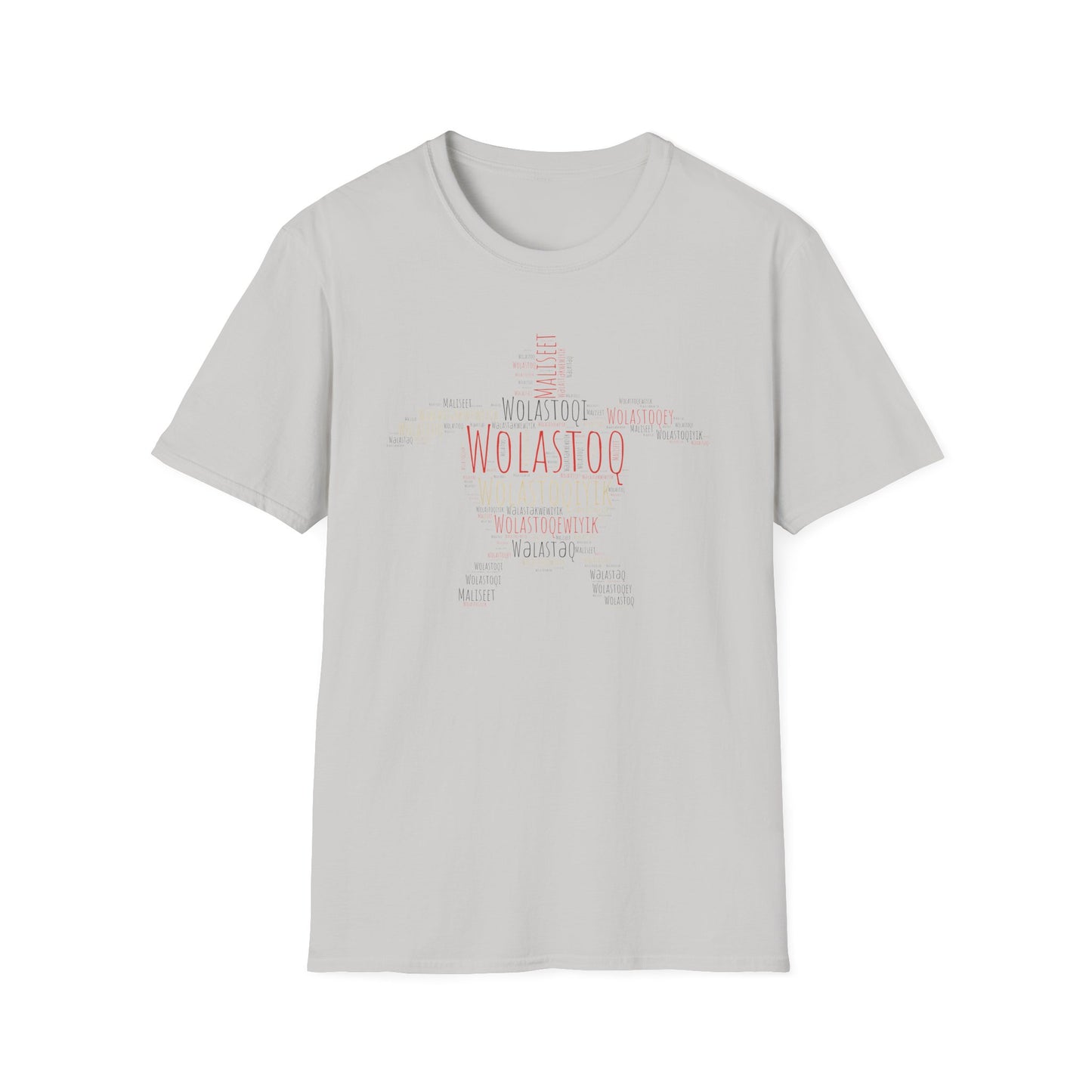 Wolastoqey Wolastoqiyik Unisex Softstyle T-Shirt.