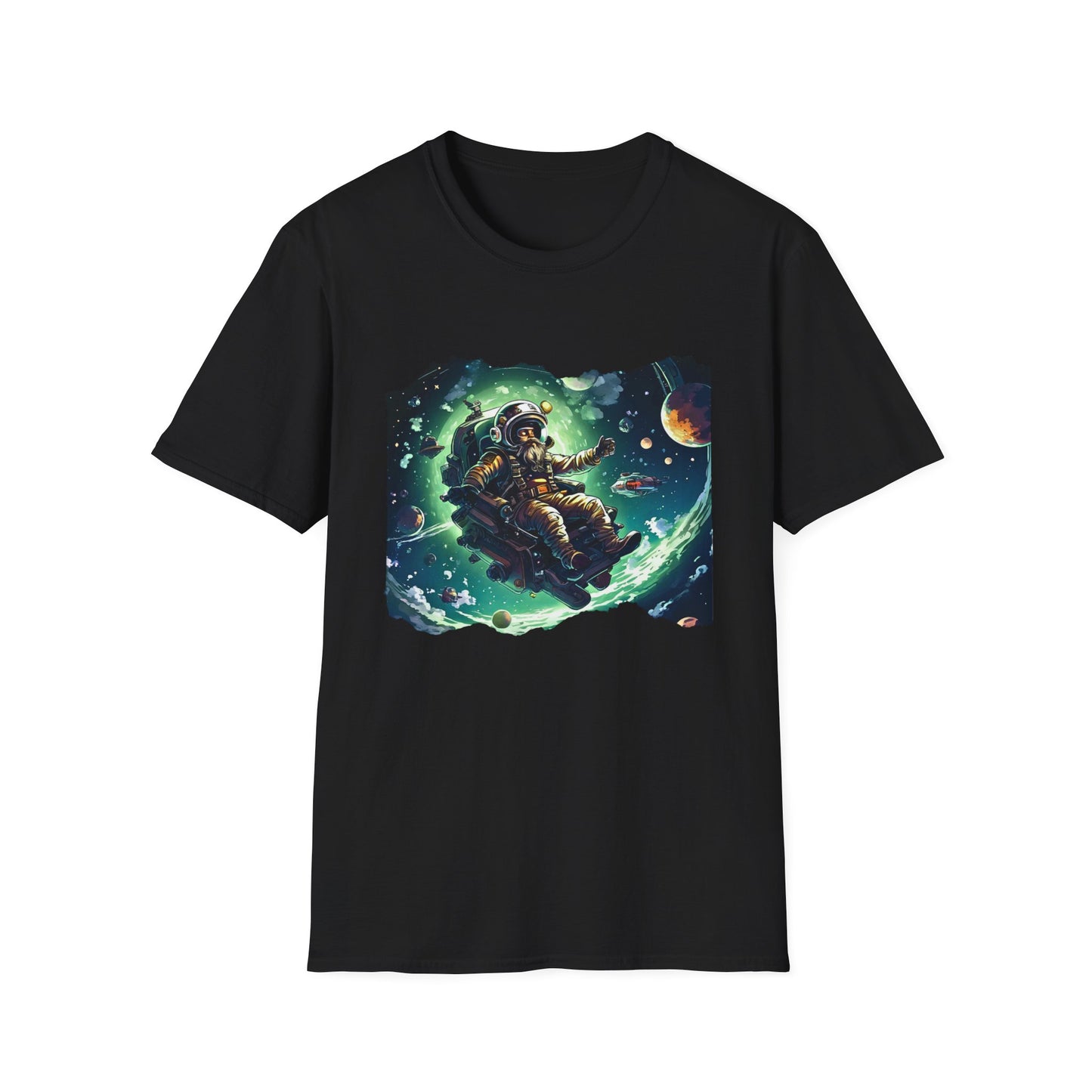 Cranky Pirate in Space Unisex T-Shirt - The Snarky Pirate