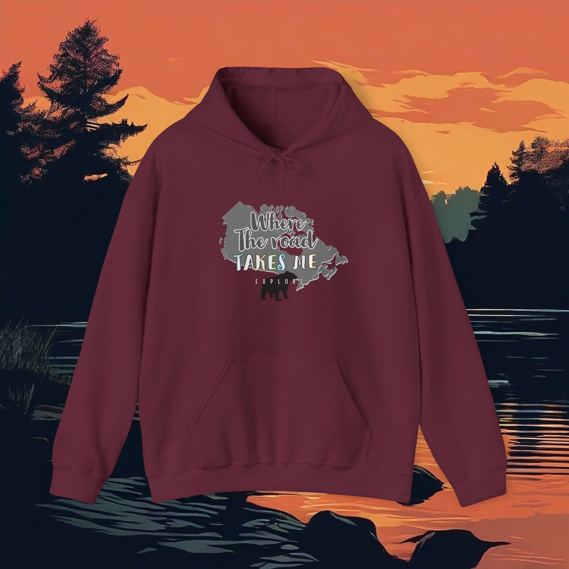 Where the road takes me canada Hoodie - The Snarky Pirate