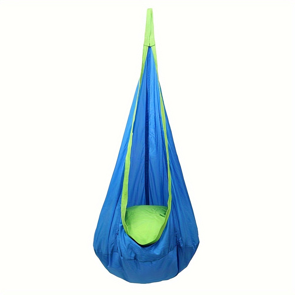 1pc Hanging Swing Chair With Inflatable Pad, Hanging Hammock Cocoon, Indoor And Outdoor Fun, Reading Nook.
