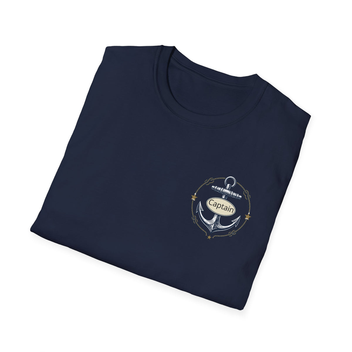 Sailing Captain Tee — Nautical Anchor Emblem T-Shirt