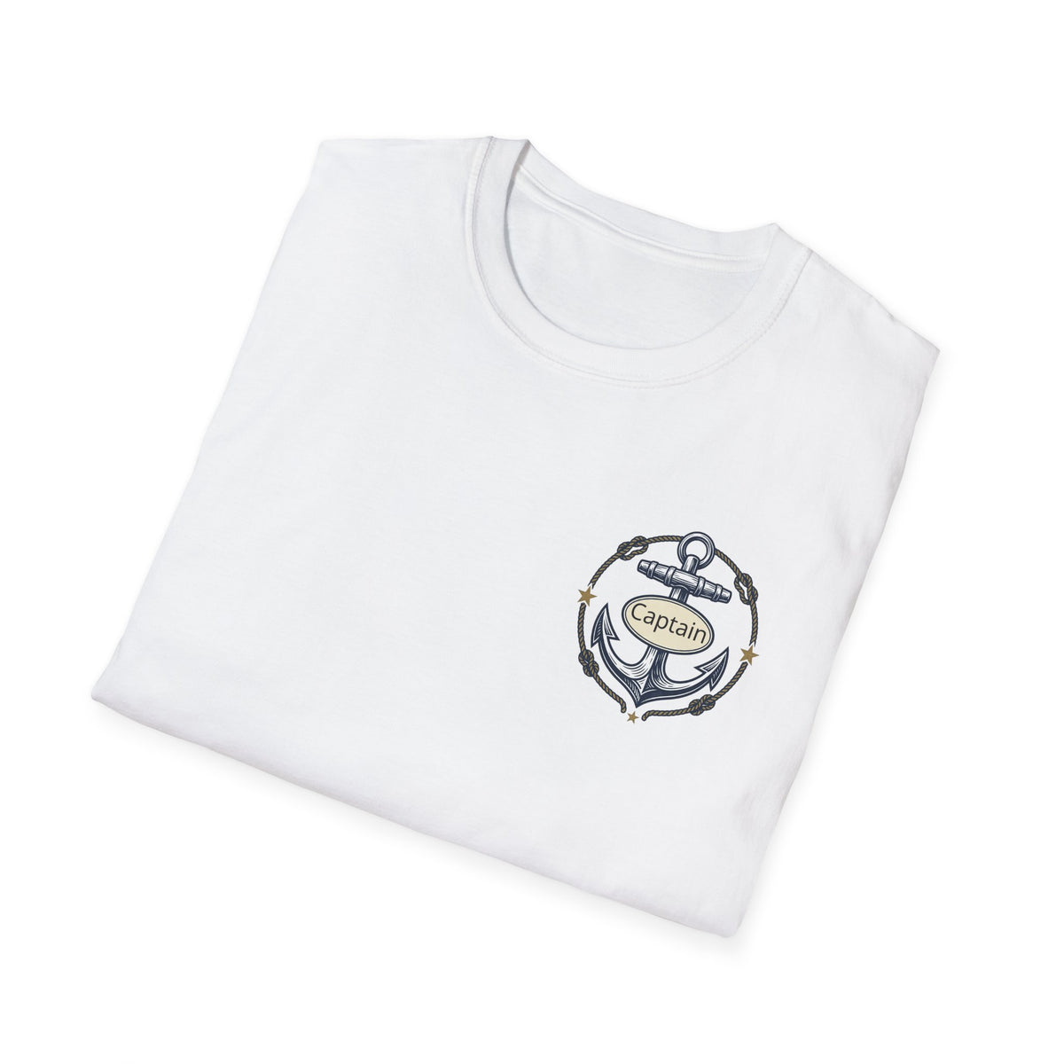 Sailing Captain Tee — Nautical Anchor Emblem T-Shirt