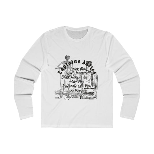 Men's Long Sleeve Captain's Duties Shirt - The Snarky Pirate