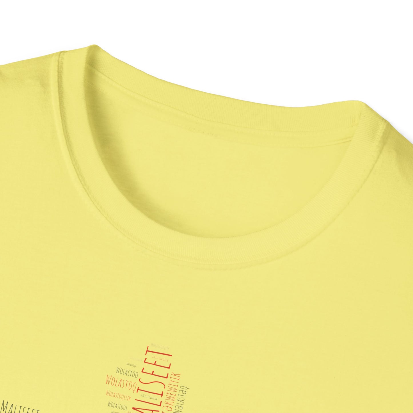 Wolastoqey Wolastoqiyik Unisex Softstyle T-Shirt.