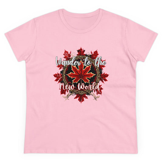 Women's wander to the new world Cotton Tee - The Snarky Pirate
