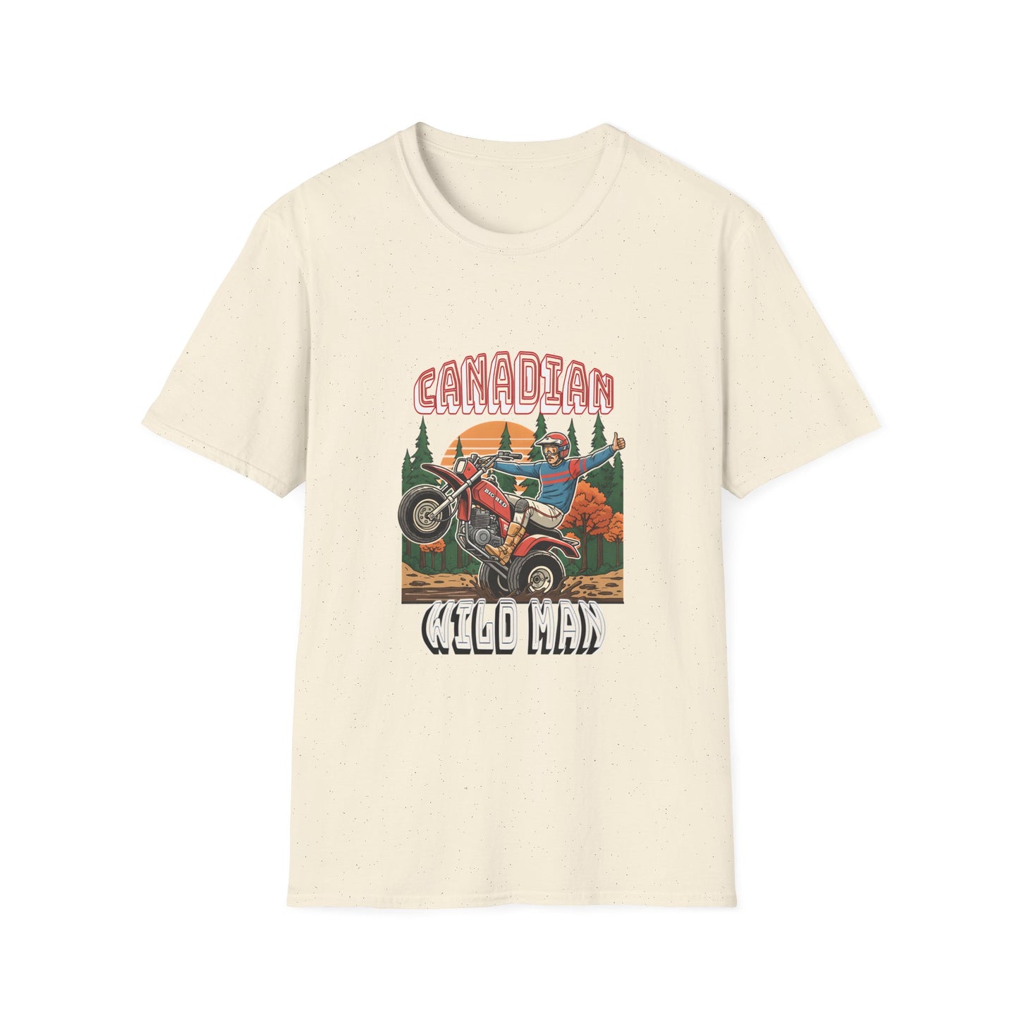 Canadian Wild Man Big Red Three Wheeler T‑Shirt — Vintage Riders Graphic Tee