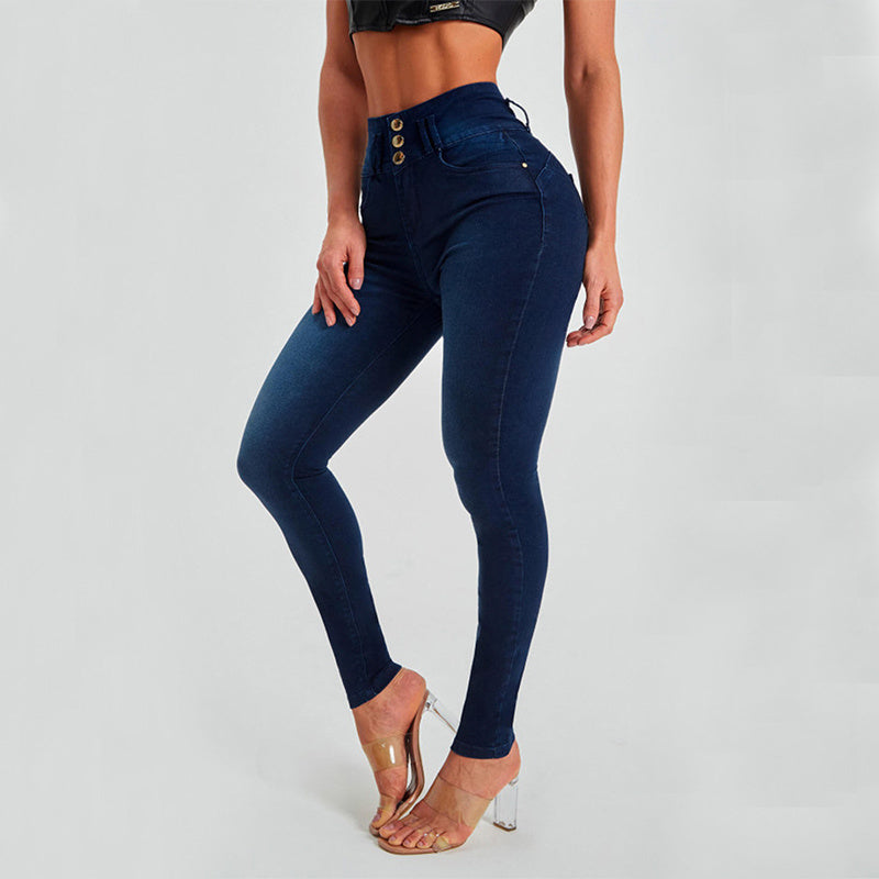 High Waist Tight Stretch Shaping And Hip Lifting Pants Jeans - The Snarky Pirate