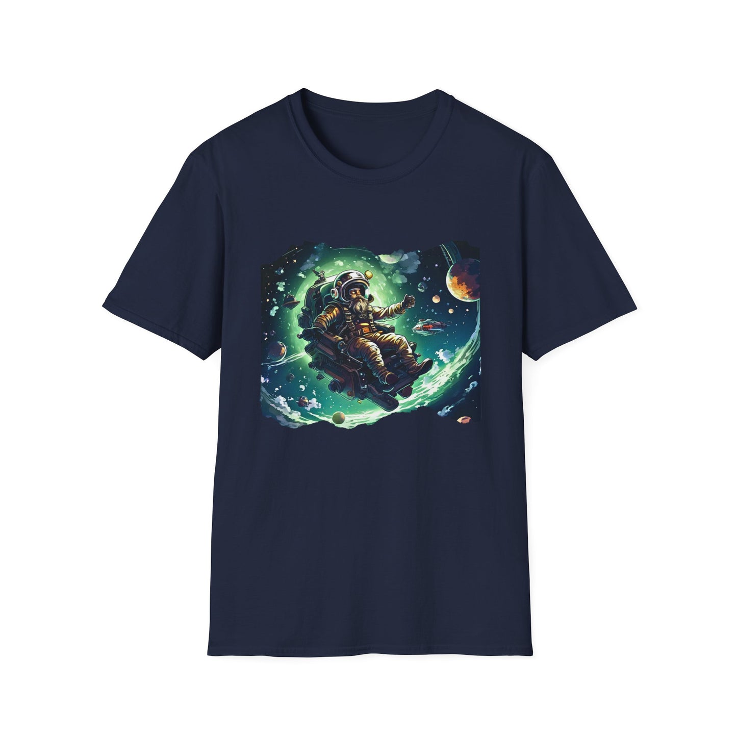 Cranky Pirate in Space Unisex T-Shirt - The Snarky Pirate