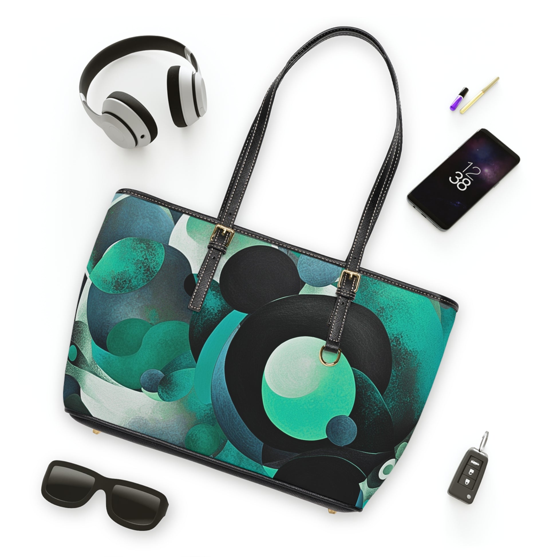 Feel the Teals Leather Shoulder Bag - The Snarky Pirate