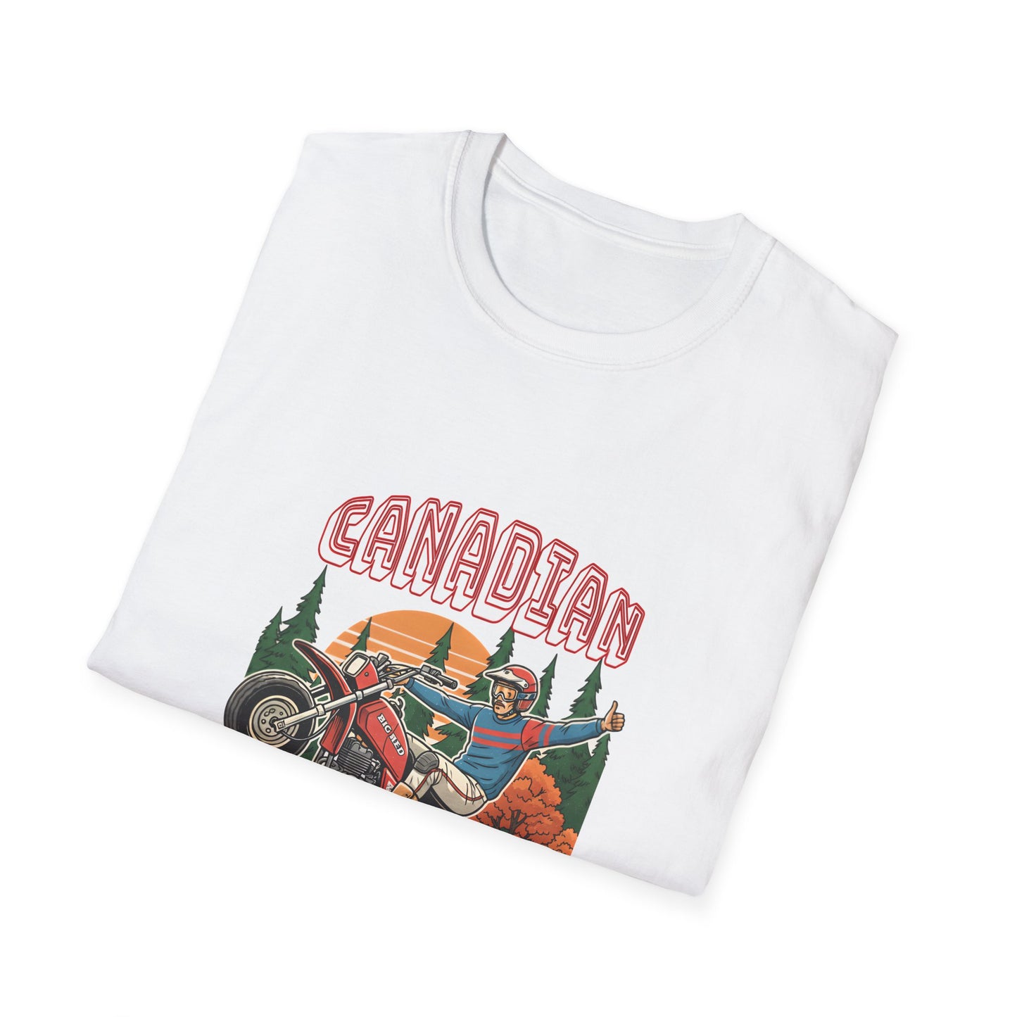 Canadian Wild Man Big Red Three Wheeler T‑Shirt — Vintage Riders Graphic Tee