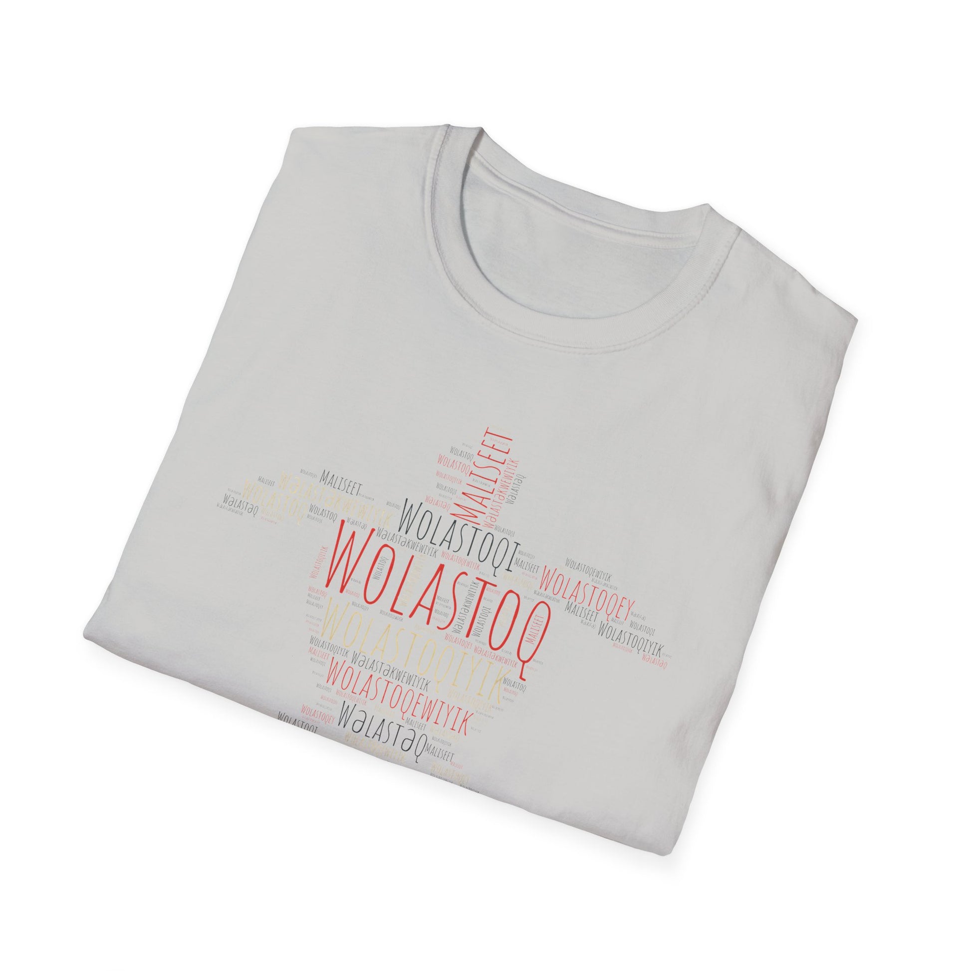 Wolastoqey Wolastoqiyik Unisex Softstyle T-Shirt.