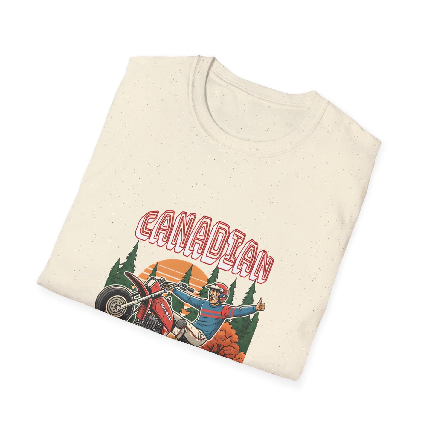 Canadian Wild Man Big Red Three Wheeler T‑Shirt — Vintage Riders Graphic Tee