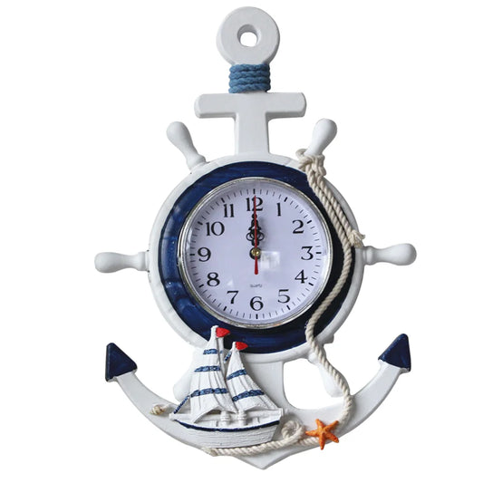 Nautical Anchor Wall Clock - Stylish and Functional