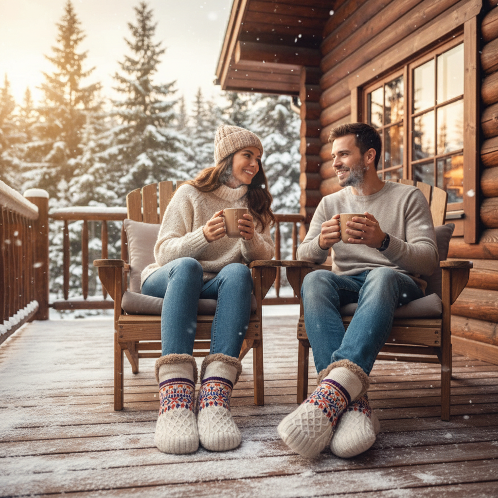 Cozy Non-Slip Floor Socks - Winter Warmth.