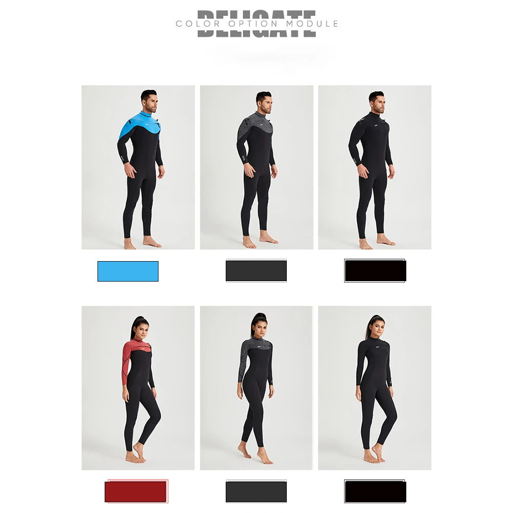Womens- 3mm Premium Neoprene Wetsuit- Grey