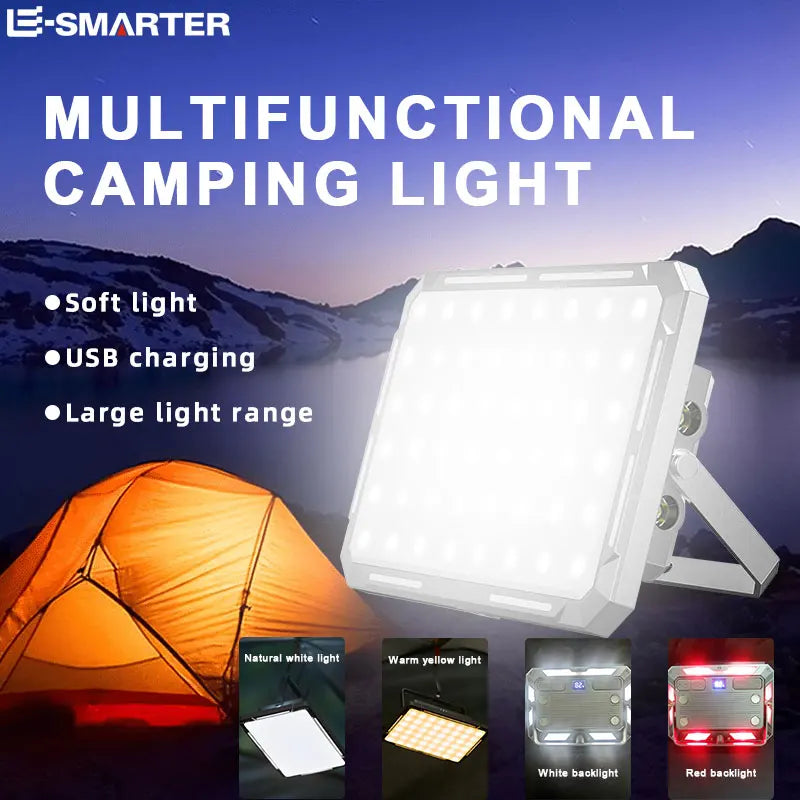 ESMARTER LED Rechargeable Camping Lantern – Waterproof Portable Hanging Tent Light