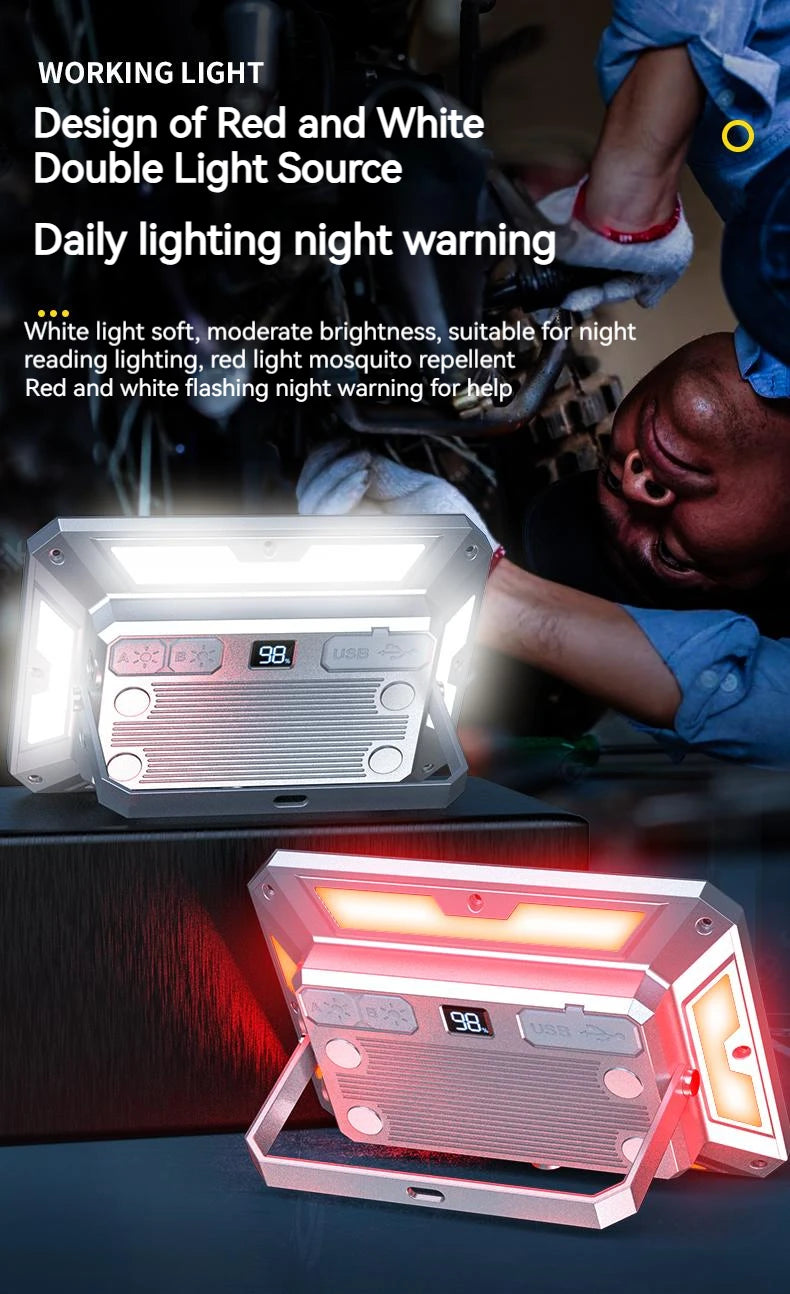 ESMARTER LED Rechargeable Camping Lantern – Waterproof Portable Hanging Tent Light
