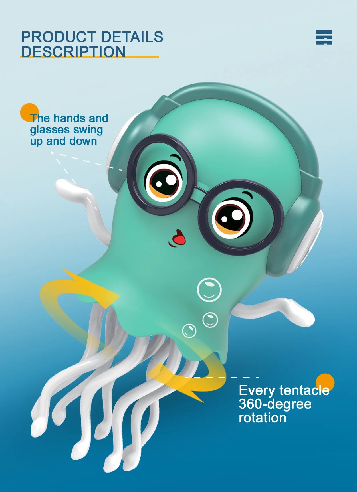 Wiggly Jellyfish Squid Octopus Dancer.