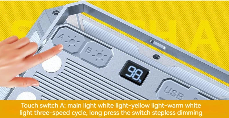 ESMARTER LED Rechargeable Camping Lantern – Waterproof Portable Hanging Tent Light