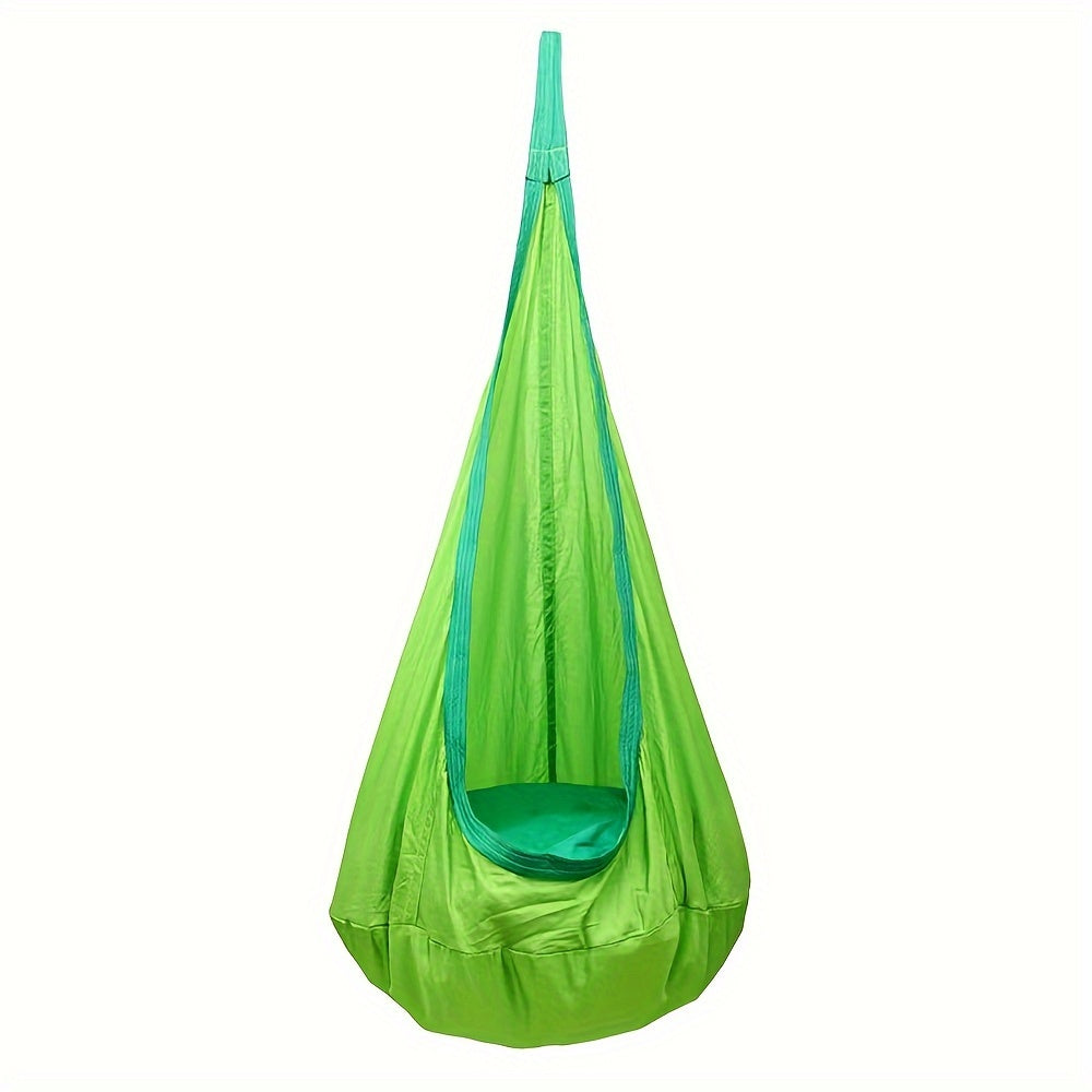 1pc Hanging Swing Chair With Inflatable Pad, Hanging Hammock Cocoon, Indoor And Outdoor Fun, Reading Nook.