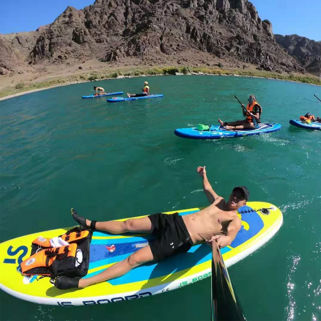 Inflatable Paddleboard Yellow And Blue