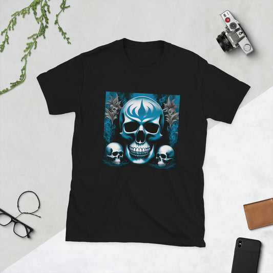 Blue skull T-Shirt - The Snarky Pirate