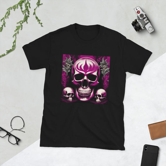 Magenta skull T-Shirt - The Snarky Pirate